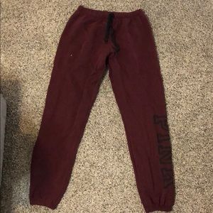 Pink sweatpants